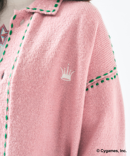 417 EDIFICE(フォーワンセブンエディフィス)の「【ウマ娘 × 417 EDIFICE】 Hand stitch KNIT(ニット/セーター・メンズ・ピンク/イエロー・X-LARGE/LARGE/MEDIUM/SMALL)」の20枚目の写真