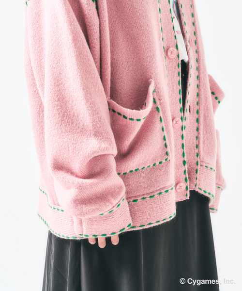 417 EDIFICE(フォーワンセブンエディフィス)の「【ウマ娘 × 417 EDIFICE】 Hand stitch KNIT(ニット/セーター・メンズ・ピンク/イエロー・X-LARGE/LARGE/MEDIUM/SMALL)」の21枚目の写真