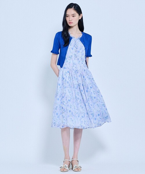 TOCCA（トッカ）の「HALF SLEEVE AJISAI カーディガン（カーディガン/ボレロ・レディース・ブルー系/ライラック系/ネイビー系・SMALL/MEDIUM）」の8枚目の写真