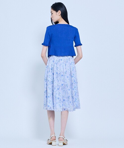 TOCCA（トッカ）の「HALF SLEEVE AJISAI カーディガン（カーディガン/ボレロ・レディース・ブルー系/ライラック系/ネイビー系・SMALL/MEDIUM）」の10枚目の写真