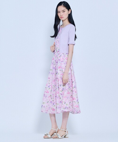 TOCCA（トッカ）の「HALF SLEEVE AJISAI カーディガン（カーディガン/ボレロ・レディース・ブルー系/ライラック系/ネイビー系・SMALL/MEDIUM）」の15枚目の写真