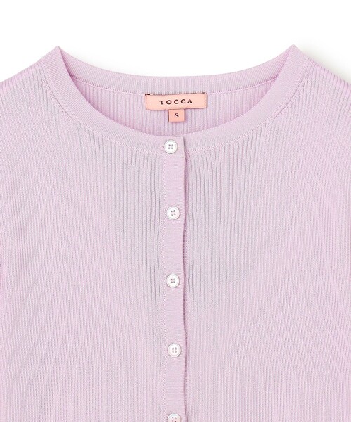 TOCCA（トッカ）の「HALF SLEEVE AJISAI カーディガン（カーディガン/ボレロ・レディース・ブルー系/ライラック系/ネイビー系・SMALL/MEDIUM）」の21枚目の写真