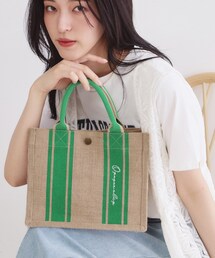 【軽量】ジュートスクエアトート