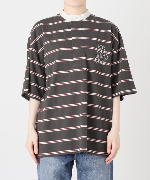Spick & Span(スピックアンドスパン)の「melple / メイプル Seaview Rugger Shirt(Tシャツ/カットソー・レディース・サックスブルー/ブラック・SMALL)」の17枚目の写真