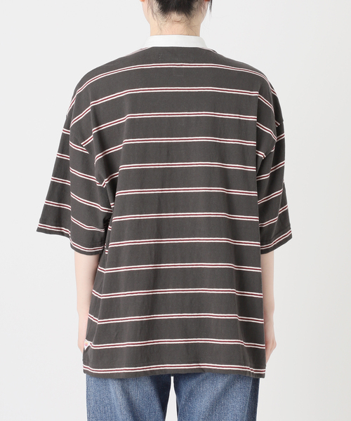 Spick & Span(スピックアンドスパン)の「melple / メイプル Seaview Rugger Shirt(Tシャツ/カットソー・レディース・サックスブルー/ブラック・SMALL)」の19枚目の写真