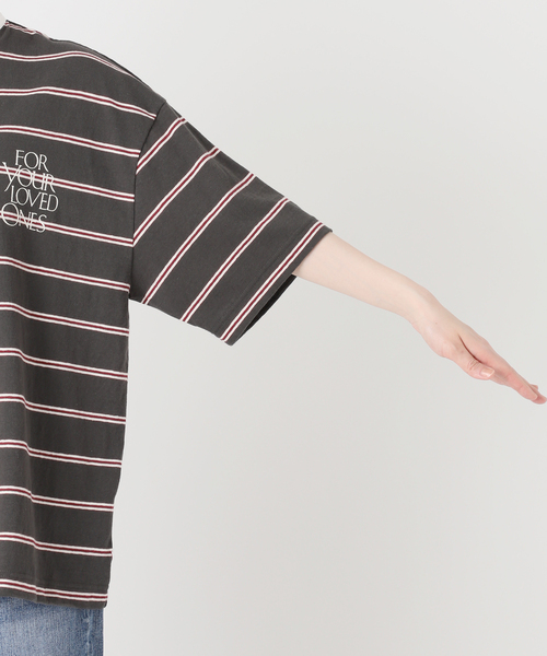 Spick & Span(スピックアンドスパン)の「melple / メイプル Seaview Rugger Shirt(Tシャツ/カットソー・レディース・サックスブルー/ブラック・SMALL)」の21枚目の写真