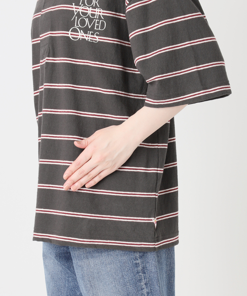 Spick & Span(スピックアンドスパン)の「melple / メイプル Seaview Rugger Shirt(Tシャツ/カットソー・レディース・サックスブルー/ブラック・SMALL)」の22枚目の写真