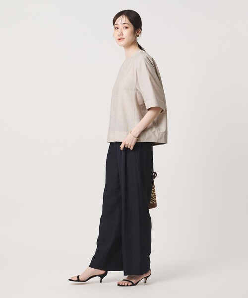 UNITED ARROWS(ユナイテッドアローズ)の「トリコット ジャージー フォーム Tシャツ(Tシャツ/カットソー・レディース・ナチュラル・FREE)」の14枚目の写真