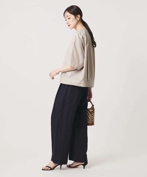 UNITED ARROWS(ユナイテッドアローズ)の「トリコット ジャージー フォーム Tシャツ(Tシャツ/カットソー・レディース・ナチュラル・FREE)」の13枚目の写真