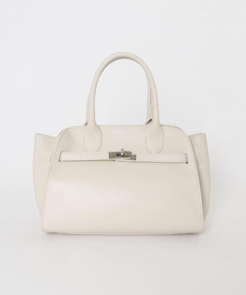 URBAN RESEARCH ROSSO WOMEN(アーバンリサーチ ロッソ)の「AULENTTI ミニマルレザートートバッグ(トートバッグ・レディース・ブラック/オフホワイト・FREE)」の2枚目の写真