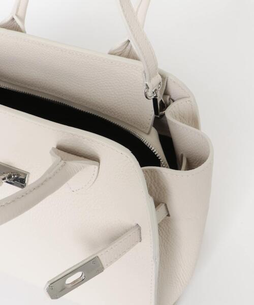 URBAN RESEARCH ROSSO WOMEN(アーバンリサーチ ロッソ)の「AULENTTI ミニマルレザートートバッグ(トートバッグ・レディース・ブラック/オフホワイト・FREE)」の4枚目の写真