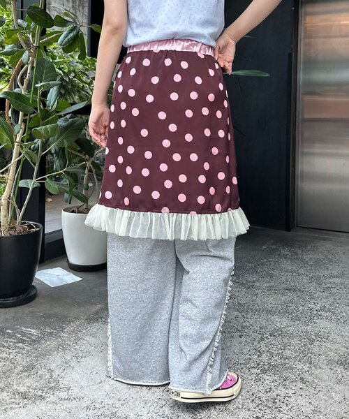 HELLO.SANFRANCISCO(ハローサンフランシスコ)の「【HELLO.SANFRANCISCO/ハローサンフランシスコ】サテンドットチュールミドルスカート(スカート・レディース・オレンジ/ブラウン/ホワイト・ONE SIZE)」の17枚目の写真