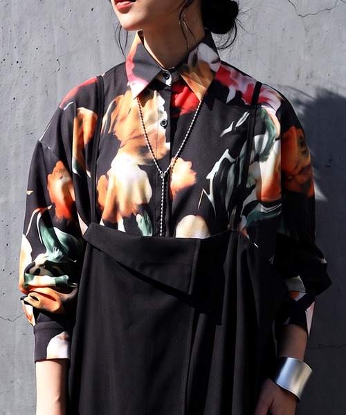 antiqua(アンティカ)の「2WAY サロペット ワンピース スカート(サロペット/オーバーオール・レディース・ブラック・ONESIZE)」の17枚目の写真