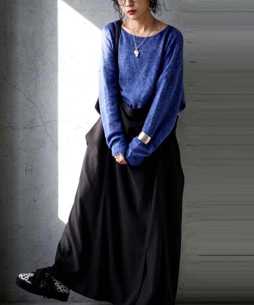 antiqua(アンティカ)の「2WAY サロペット ワンピース スカート(サロペット/オーバーオール・レディース・ブラック・ONESIZE)」の19枚目の写真