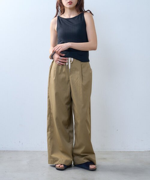 CIAOPANIC TYPY（チャオパニックティピー）の「【willow】アイレットタンク（タンクトップ・レディース・ブラック/ミント・ONE SIZE）」の9枚目の写真