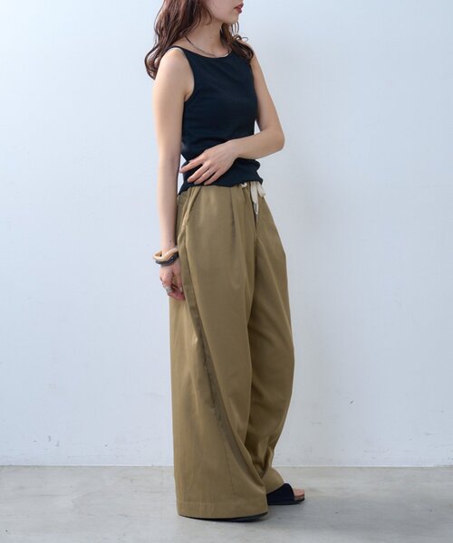 CIAOPANIC TYPY（チャオパニックティピー）の「【willow】アイレットタンク（タンクトップ・レディース・ブラック/ミント・ONE SIZE）」の10枚目の写真