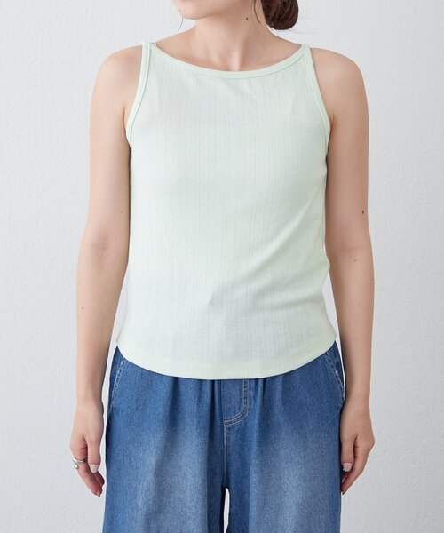 CIAOPANIC TYPY（チャオパニックティピー）の「【willow】アイレットタンク（タンクトップ・レディース・ブラック/ミント・ONE SIZE）」の13枚目の写真