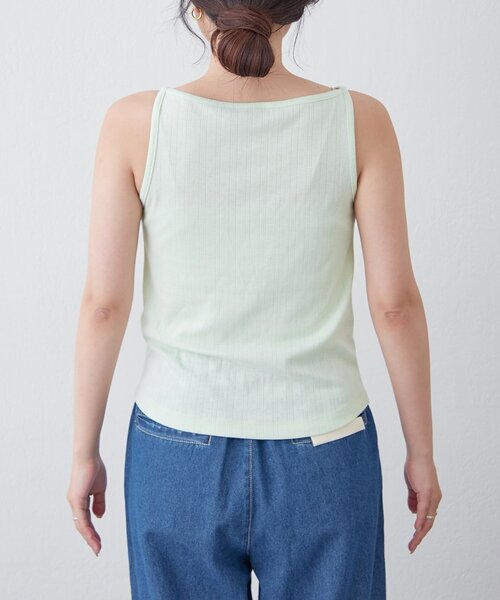 CIAOPANIC TYPY（チャオパニックティピー）の「【willow】アイレットタンク（タンクトップ・レディース・ブラック/ミント・ONE SIZE）」の15枚目の写真