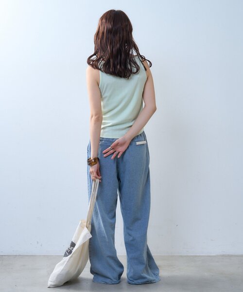 CIAOPANIC TYPY（チャオパニックティピー）の「【willow】アイレットタンク（タンクトップ・レディース・ブラック/ミント・ONE SIZE）」の20枚目の写真
