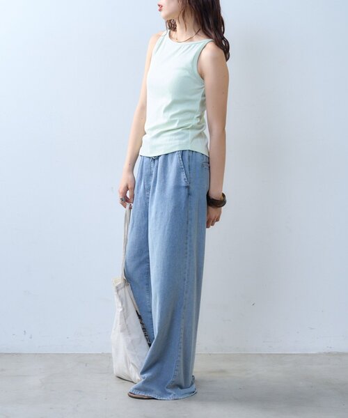CIAOPANIC TYPY（チャオパニックティピー）の「【willow】アイレットタンク（タンクトップ・レディース・ブラック/ミント・ONE SIZE）」の21枚目の写真