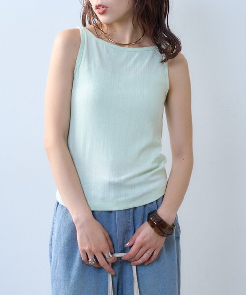 CIAOPANIC TYPY（チャオパニックティピー）の「【willow】アイレットタンク（タンクトップ・レディース・ブラック/ミント・ONE SIZE）」の22枚目の写真