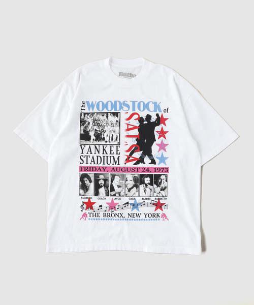 BUENO(ブエノ)の「Bueno / ブエノ WOODSTOCK OF SALSA TEE(Tシャツ/カットソー・メンズ・ホワイト・MEDIUM/LARGE)」の4枚目の写真