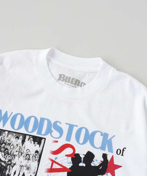 BUENO(ブエノ)の「Bueno / ブエノ WOODSTOCK OF SALSA TEE(Tシャツ/カットソー・メンズ・ホワイト・MEDIUM/LARGE)」の6枚目の写真