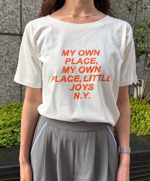 Kastane(カスタネ)の「【一部店舗限定】B スロープロゴTEE(Tシャツ/カットソー・レディース・イエロー/ネイビー/ホワイト・FREE)」の7枚目の写真