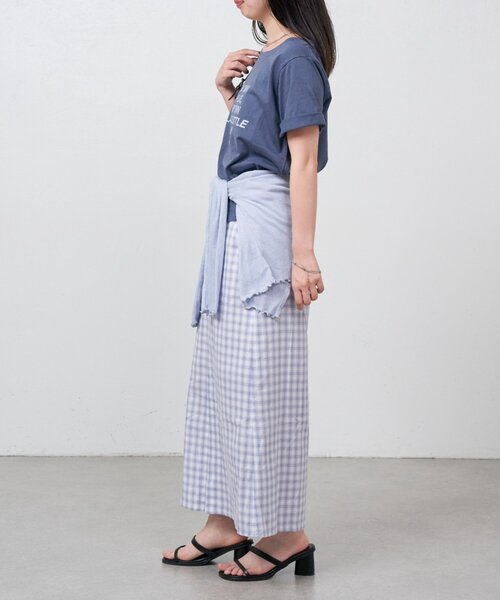 Kastane(カスタネ)の「【一部店舗限定】B スロープロゴTEE(Tシャツ/カットソー・レディース・イエロー/ネイビー/ホワイト・FREE)」の16枚目の写真