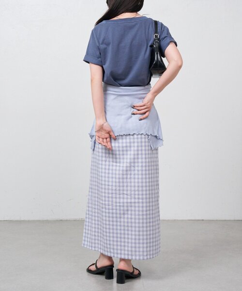 Kastane(カスタネ)の「【一部店舗限定】B スロープロゴTEE(Tシャツ/カットソー・レディース・イエロー/ネイビー/ホワイト・FREE)」の17枚目の写真