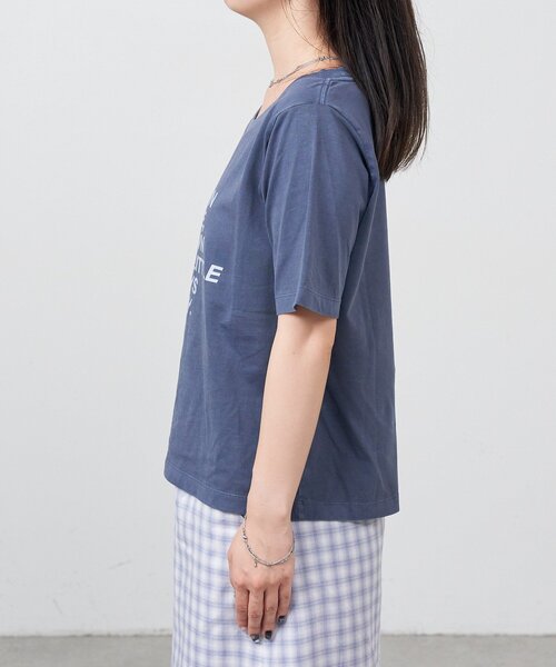 Kastane(カスタネ)の「【一部店舗限定】B スロープロゴTEE(Tシャツ/カットソー・レディース・イエロー/ネイビー/ホワイト・FREE)」の19枚目の写真