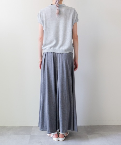 DOLLUPOOPS(ドールアップウップス)の「Summer Knit Polo Top(サマーニットポロトップス)(ポロシャツ・レディース・ネイビー/グレー/イエロー・FREE)」の16枚目の写真