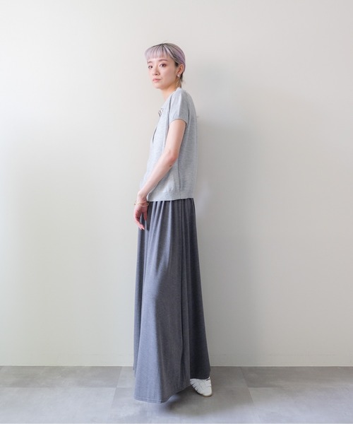 DOLLUPOOPS(ドールアップウップス)の「Summer Knit Polo Top(サマーニットポロトップス)(ポロシャツ・レディース・ネイビー/グレー/イエロー・FREE)」の9枚目の写真