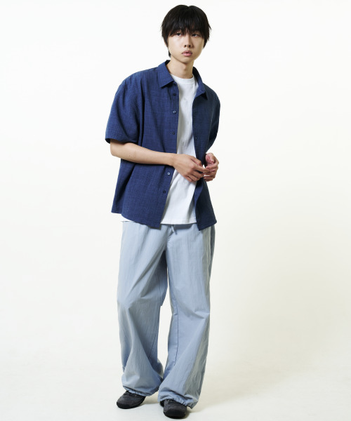 THECOLDESTMOMENT(ザコールデストモーメント)の「TCM mini logo textured half shirt (navy)(シャツ/ブラウス・レディース・その他・MEDIUM/LARGE)」の6枚目の写真