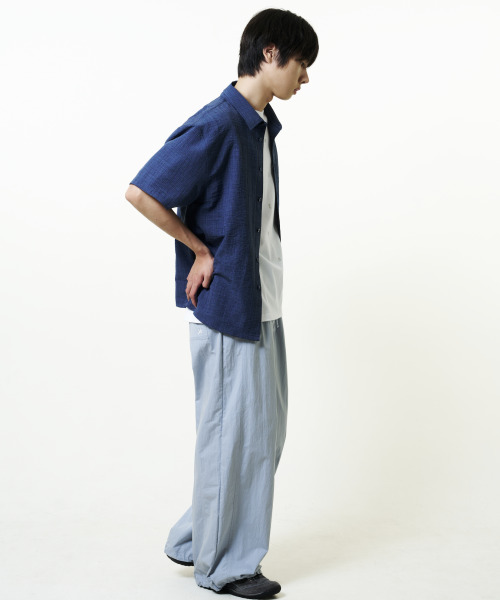 THECOLDESTMOMENT(ザコールデストモーメント)の「TCM mini logo textured half shirt (navy)(シャツ/ブラウス・レディース・その他・MEDIUM/LARGE)」の7枚目の写真