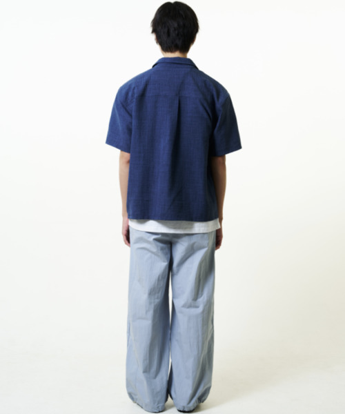 THECOLDESTMOMENT(ザコールデストモーメント)の「TCM mini logo textured half shirt (navy)(シャツ/ブラウス・レディース・その他・MEDIUM/LARGE)」の8枚目の写真