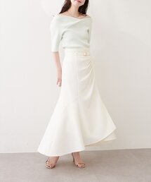 natural couture | 〈mizukoto〉ドレープデザインマーメイドスカート(スカート)