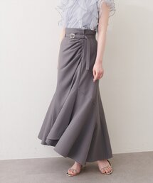 〈mizukoto〉ドレープデザインマーメイドスカート