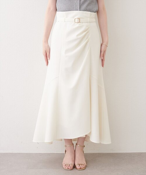 natural couture(ナチュラルクチュール)の「〈mizukoto〉ドレープデザインマーメイドスカート(スカート・レディース・ベージュ/オフホワイト/チャコールグレー・SMALL/FREE)」の22枚目の写真