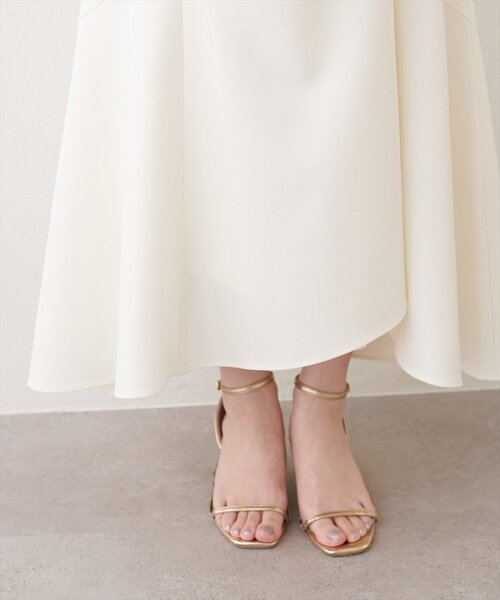 natural couture(ナチュラルクチュール)の「〈mizukoto〉ドレープデザインマーメイドスカート(スカート・レディース・ベージュ/オフホワイト/チャコールグレー・SMALL/FREE)」の5枚目の写真