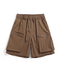 【mens】ナイロン ワイドカーゴ ショートパンツ