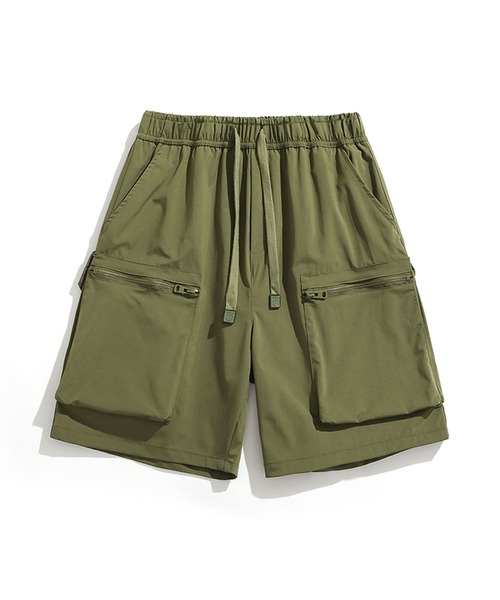 aimoha(アイモハ)の「【mens】ナイロン ワイドカーゴ ショートパンツ(その他パンツ・メンズ・ブラウン/ブラック/カーキ・XX-LARGE/X-LARGE/LARGE/MEDIUM)」の1枚目の写真