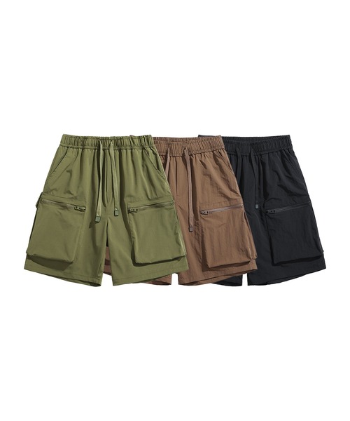 aimoha(アイモハ)の「【mens】ナイロン ワイドカーゴ ショートパンツ(その他パンツ・メンズ・ブラウン/ブラック/カーキ・XX-LARGE/X-LARGE/LARGE/MEDIUM)」の4枚目の写真