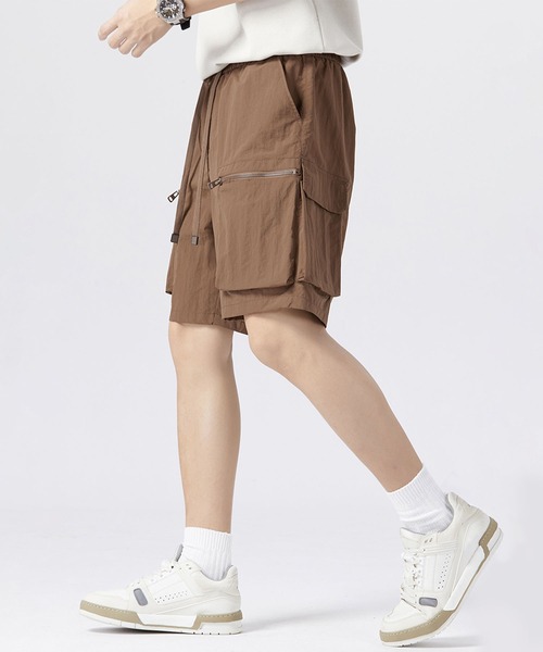 aimoha(アイモハ)の「【mens】ナイロン ワイドカーゴ ショートパンツ(その他パンツ・メンズ・ブラウン/ブラック/カーキ・XX-LARGE/X-LARGE/LARGE/MEDIUM)」の9枚目の写真