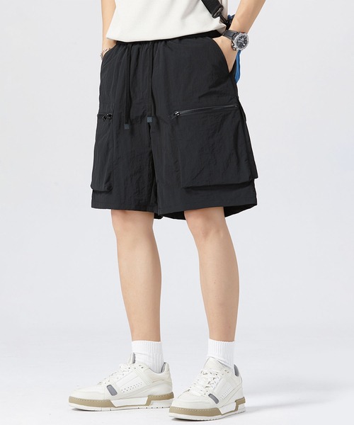 aimoha(アイモハ)の「【mens】ナイロン ワイドカーゴ ショートパンツ(その他パンツ・メンズ・ブラウン/ブラック/カーキ・XX-LARGE/X-LARGE/LARGE/MEDIUM)」の11枚目の写真