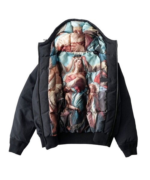 Subciety(サブサエティ)の「Nylon puff hooded jkt(ブルゾン・メンズ・グレー/ブラック・SMALL/MEDIUM/LARGE/X-LARGE)」の4枚目の写真