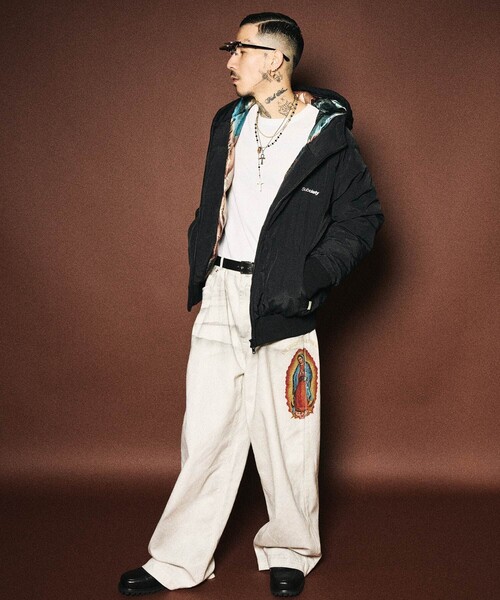 Subciety(サブサエティ)の「Nylon puff hooded jkt(ブルゾン・メンズ・グレー/ブラック・SMALL/MEDIUM/LARGE/X-LARGE)」の8枚目の写真
