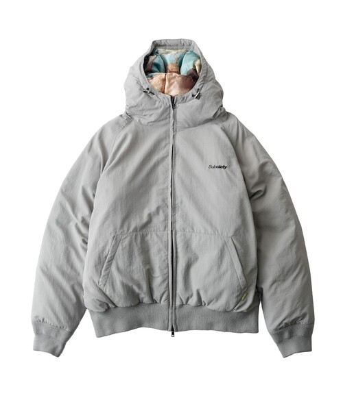 Subciety(サブサエティ)の「Nylon puff hooded jkt(ブルゾン・メンズ・グレー/ブラック・SMALL/MEDIUM/LARGE/X-LARGE)」の9枚目の写真