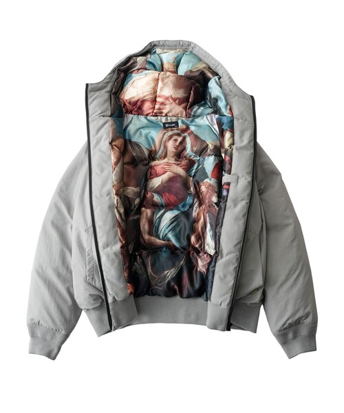 Subciety(サブサエティ)の「Nylon puff hooded jkt(ブルゾン・メンズ・グレー/ブラック・SMALL/MEDIUM/LARGE/X-LARGE)」の10枚目の写真