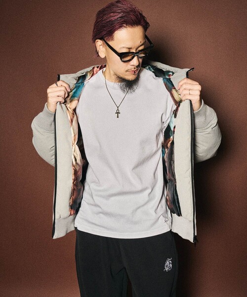 Subciety(サブサエティ)の「Nylon puff hooded jkt(ブルゾン・メンズ・グレー/ブラック・SMALL/MEDIUM/LARGE/X-LARGE)」の11枚目の写真